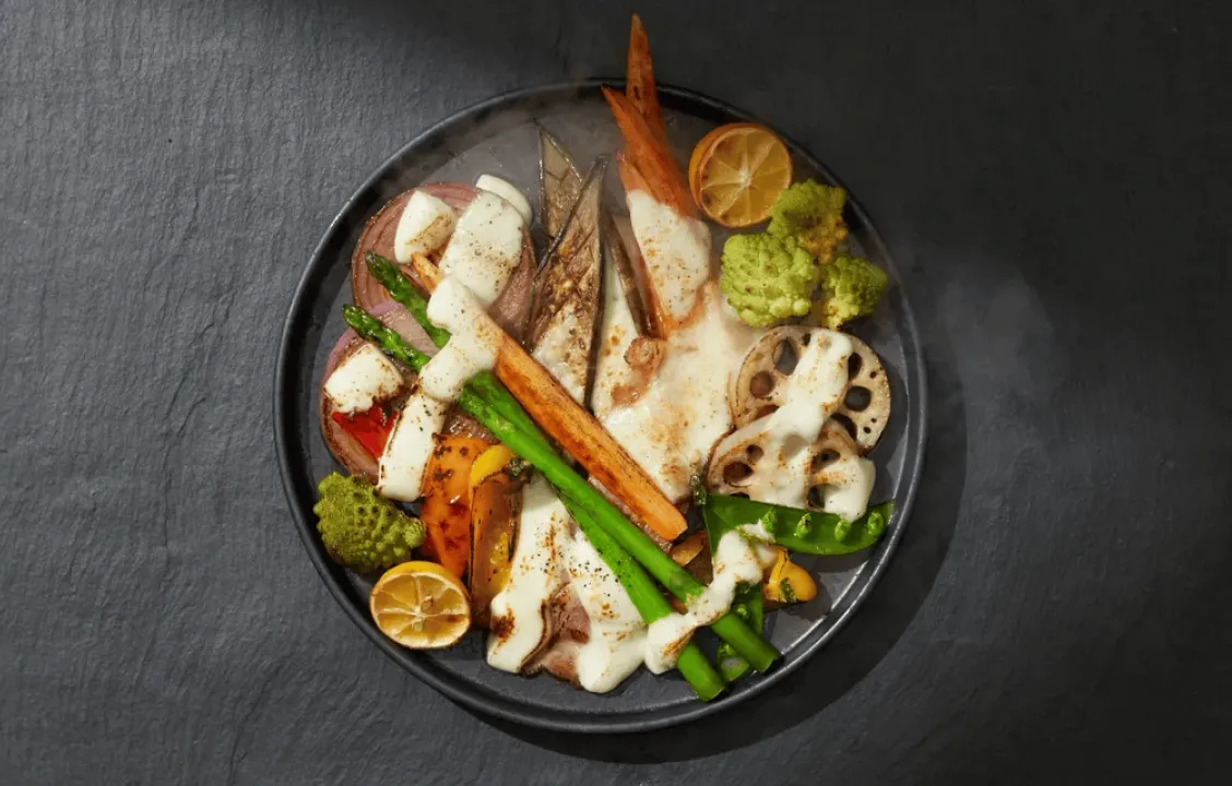 季節野菜のグリルの写真